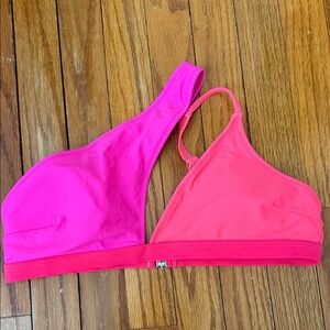 SHEIN Pink and Magenta Bikini Top